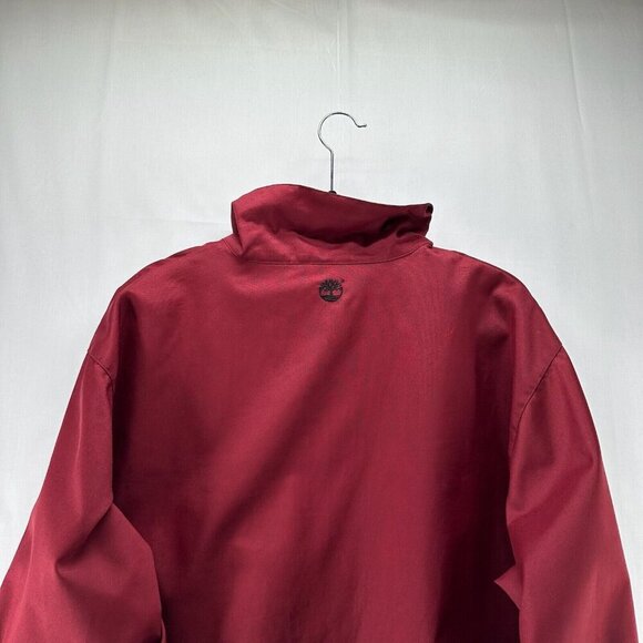 Timberland Jacket Mens Sz M Performance Weathergear Windbreaker Waterproof Red - Picture 6 of 12